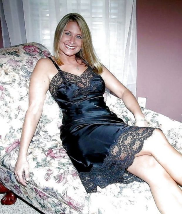Gorgeous Lady, Lacy Slip!