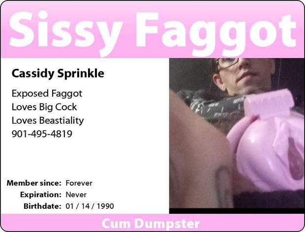 Cassidy sprinkle's new sissy ID