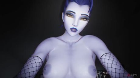 Tracer vs Widowmaker's giant cock.