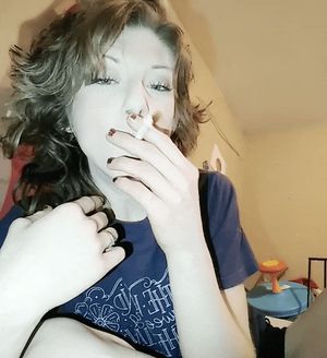 Smoking and Blowing Bubble