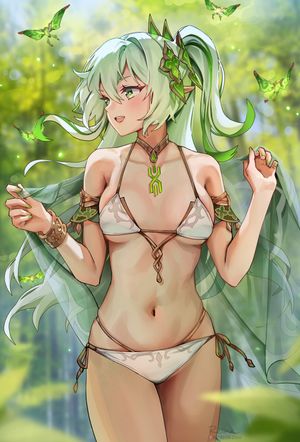 Nahida and Crystalfly - Genshin Impact