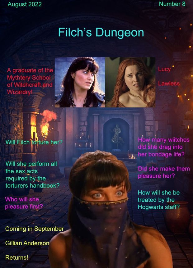 Lucy Lawless's front page for Filch's Dungeon