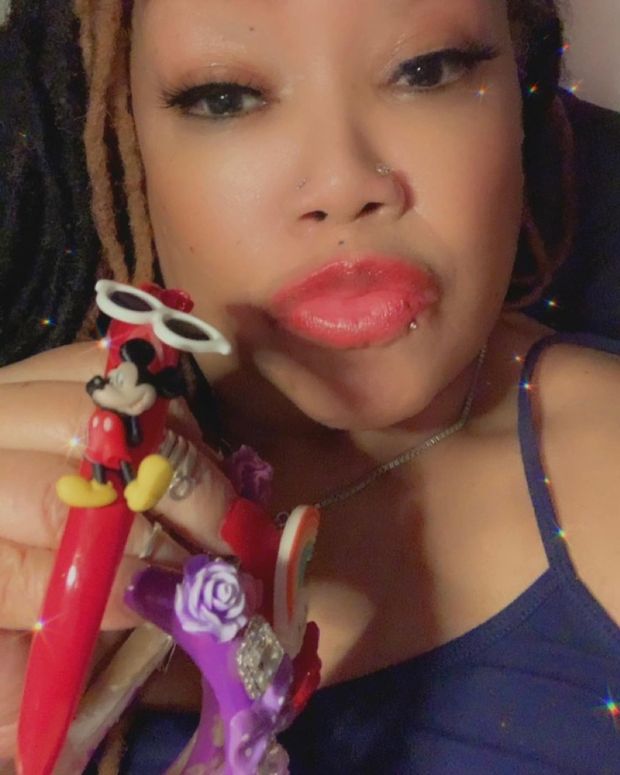 1st look at her outrageously designed nails. Post your true rate.