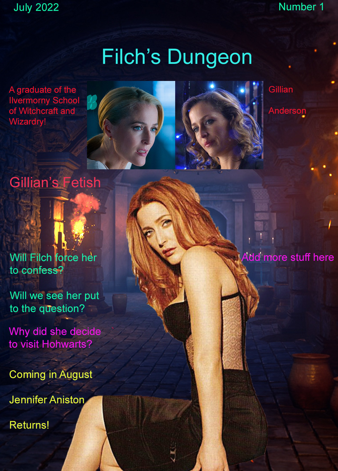 Filch's Dungeon splash page 4 Gillian Anderson