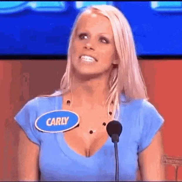 Her actual size.