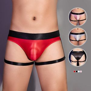 Sexy Splice Bondage Garter Belt Athletic Supporter Stretch Underwear Briefs