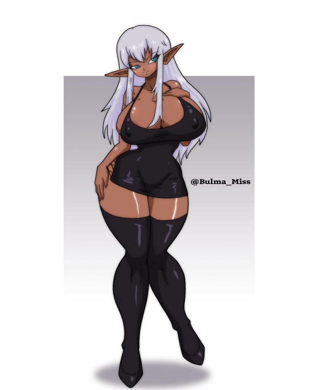 Character yumi dark elf Artist riffsandskulls