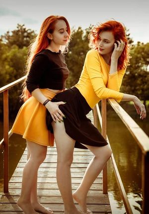 Ladies having a moment