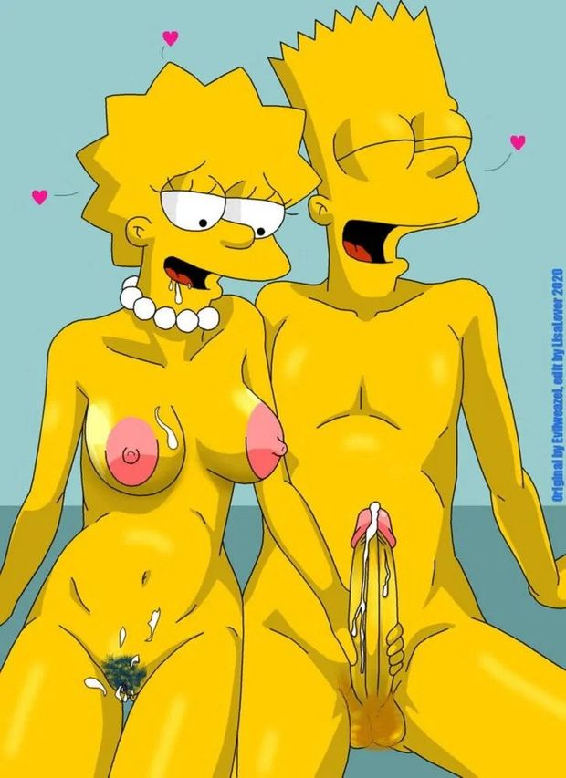 Lisa turns 18 and jerks off Bart for cum