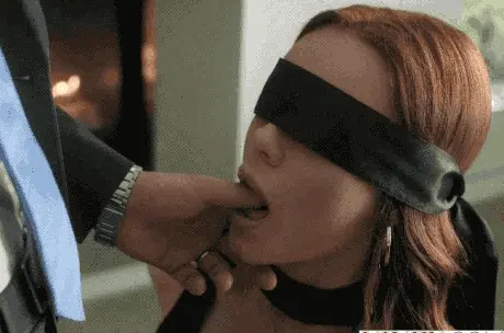 blindfolded hotwife