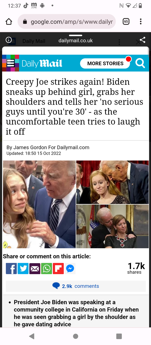 I'm scared as hell joe