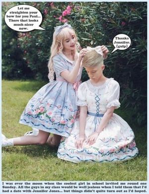 Getting ready for her date