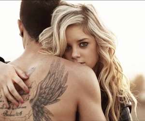 Sexy blonde with captivating look