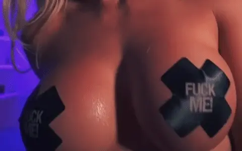 Big tits taped