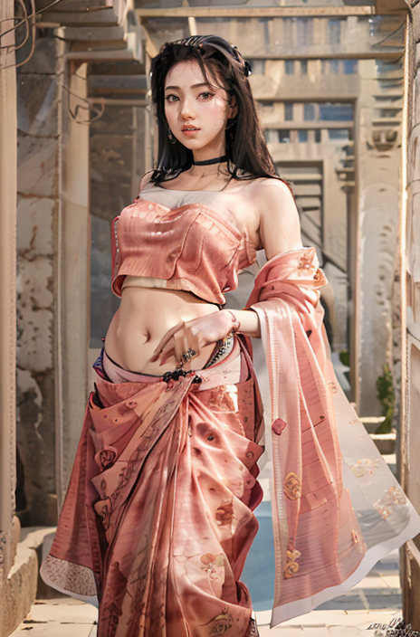Beautiful red indian dress