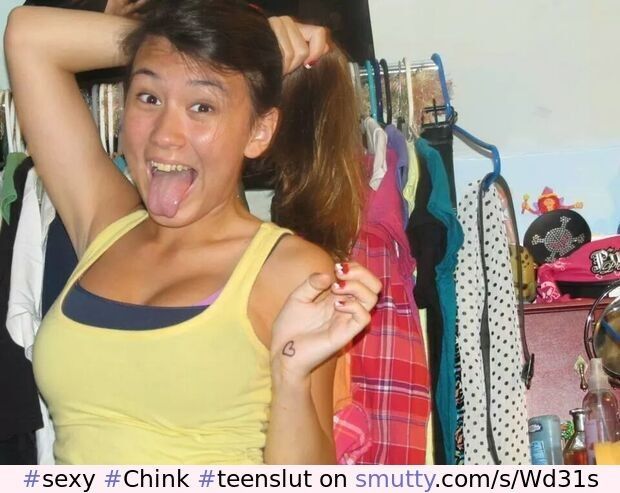 Sexy lil Chink teen slut poses seductively