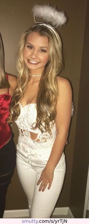 Slutty lil blonde angel teen slut posing