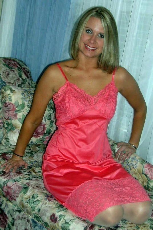 Gorgeous Lady, Lacy Slip!