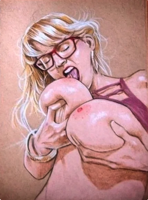 BERNADETTE LOVES HER KNOCKERS