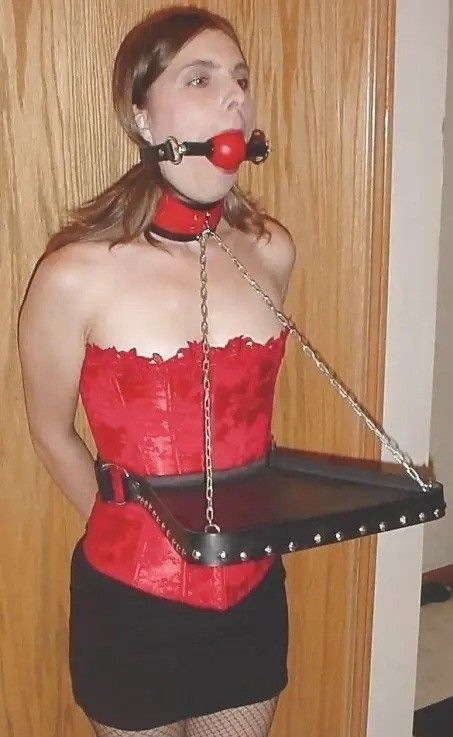 Serving woman