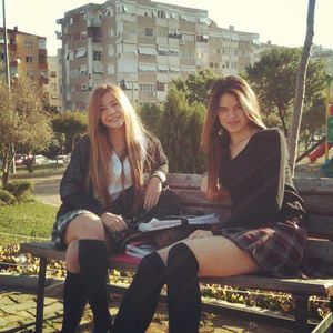 Mini skirt college babes