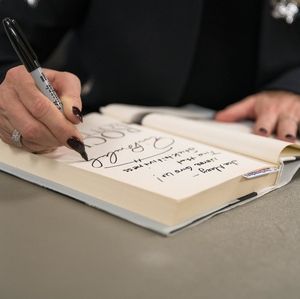 Black marker, black nails.