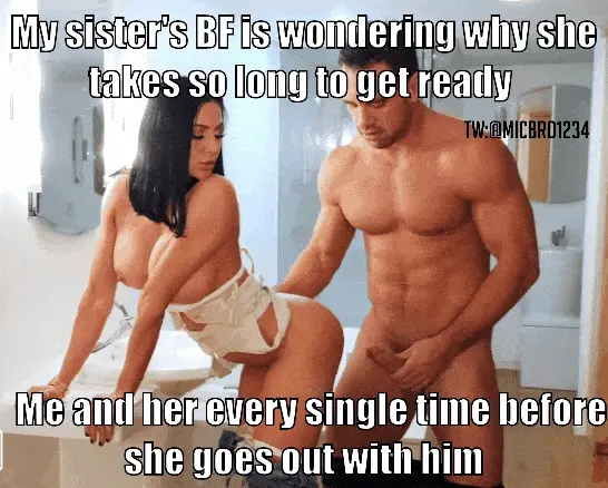 Fucking my whore Sister caption 27  ##