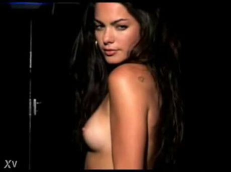 Brazilian former TV presenter Diana Bouth standing fully naked