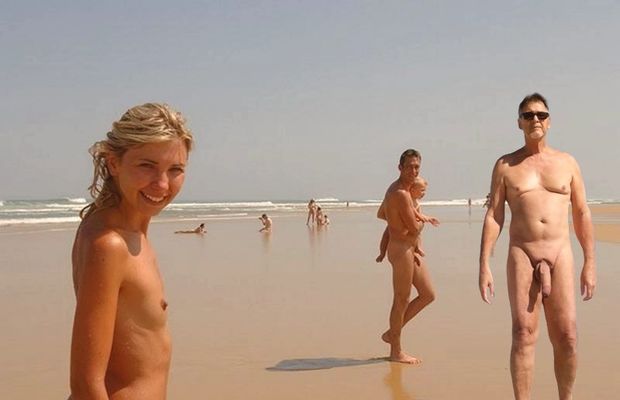 True nudist friends on the beach
