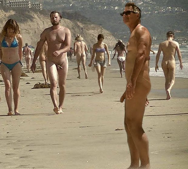 True nudist friends on the beach