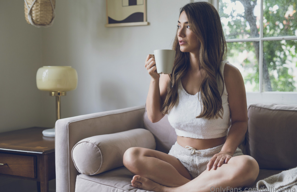 Enjoying a hot cup of Joe!