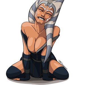 Ahsoka Tano Sultry Cleavage