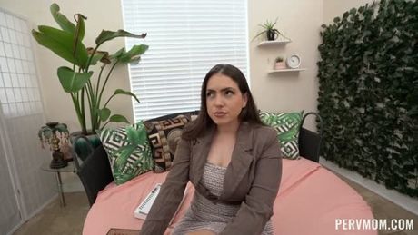 Living in America - Big tits milf stepmom and son family sex