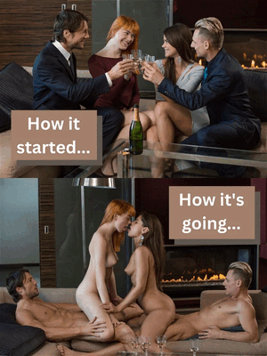 What started as double date ended up as foursome