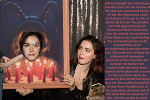 Sabrina Spellman (Kiernan Shipka) watches her other self get freaky