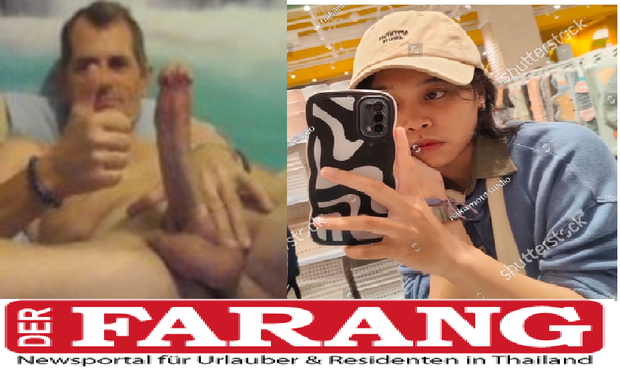 une thai prend en photo un farang a pattaya