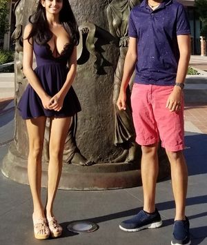 Indian Slut posing with her cuck husband