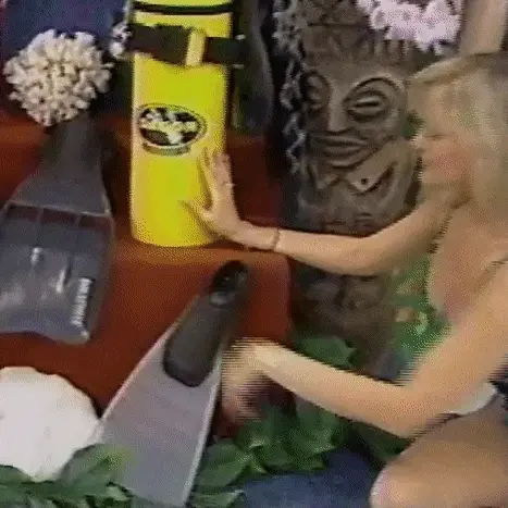 Complete with flippers.