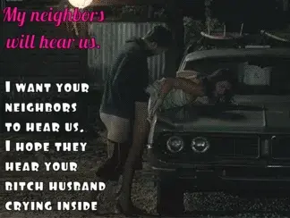 My bully fucks my wife over the hood of my own car. Right in the driveway. All the neighbors can hear them.