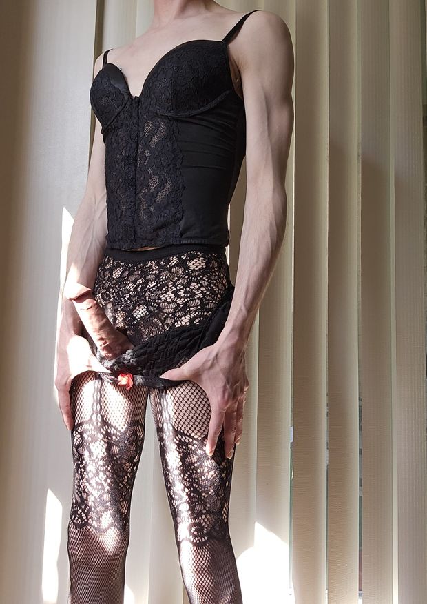 Sissy in lingerie