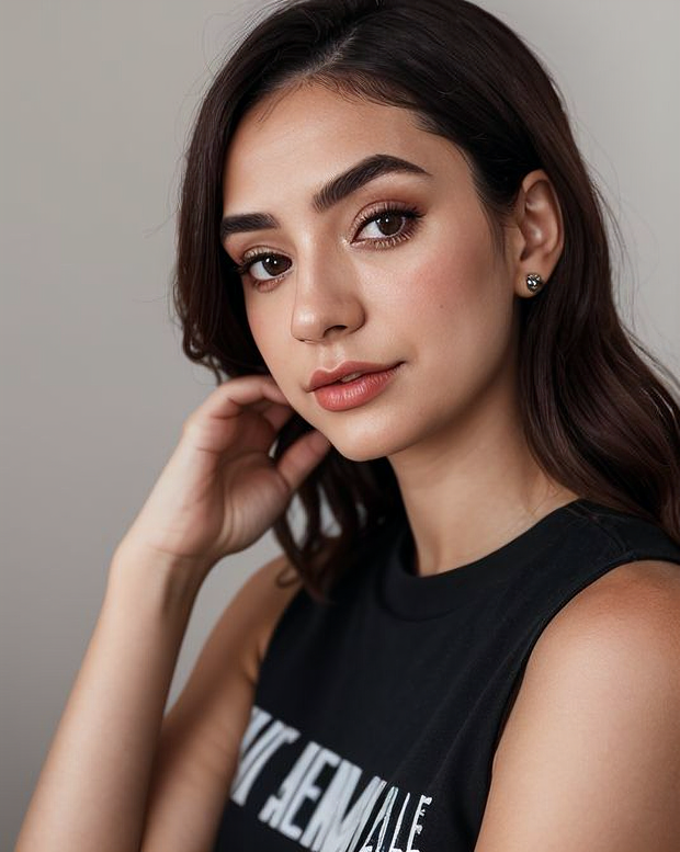 AI hottie with pretty face