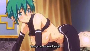 Anime knight rides for creampie