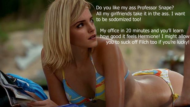 Emma Watson  to be sodomized