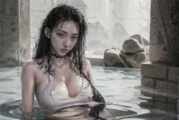 in the pool